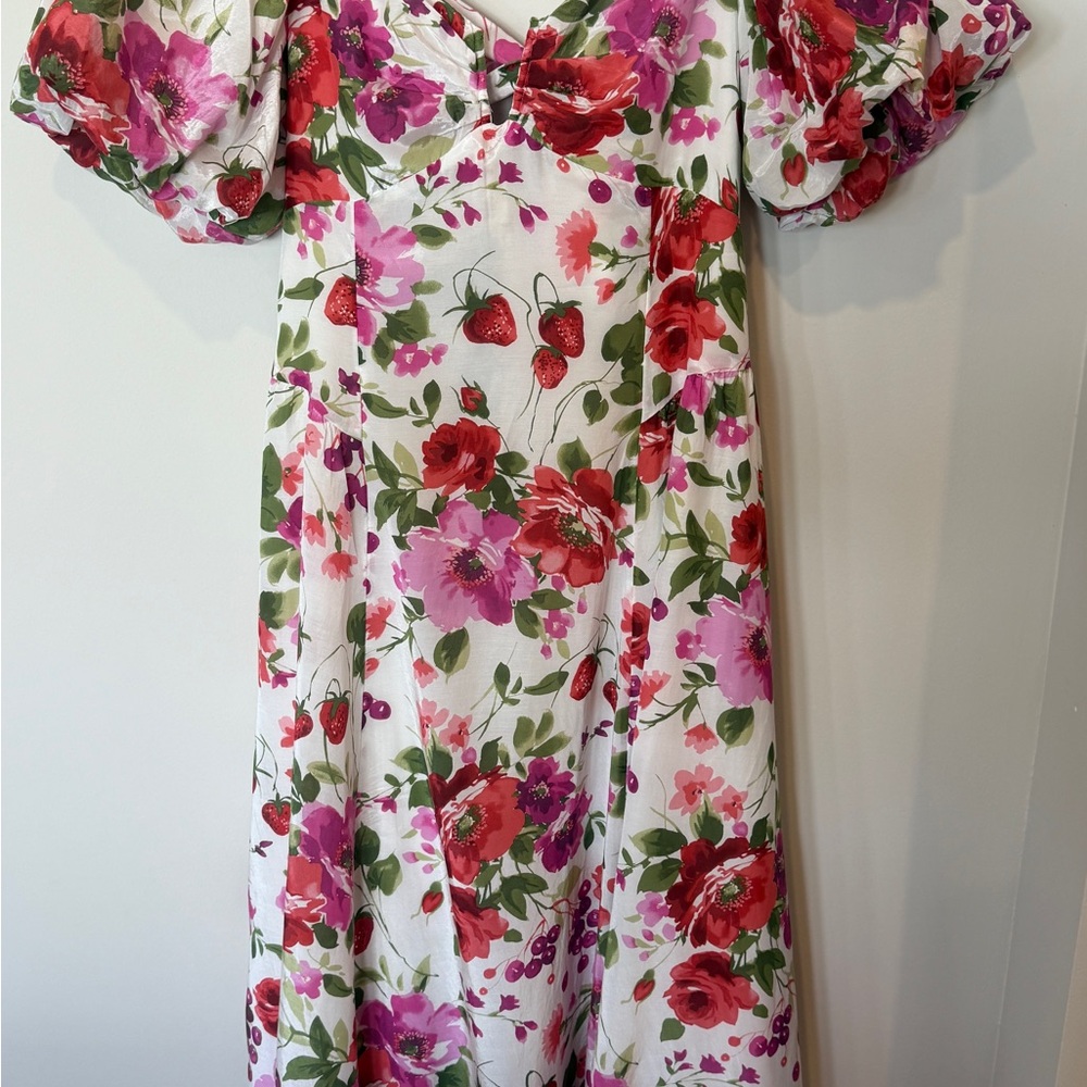 Floral Puff Sleeve Dress